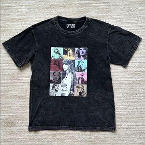 Taylor Swift The Eras Tour Official Merch Black Tee T-Shirt Size Medium